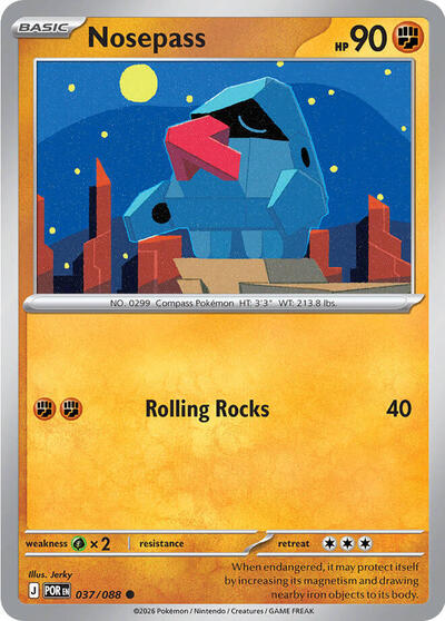 Mega Evolution Perfect Order - 037/088 Nosepass Common