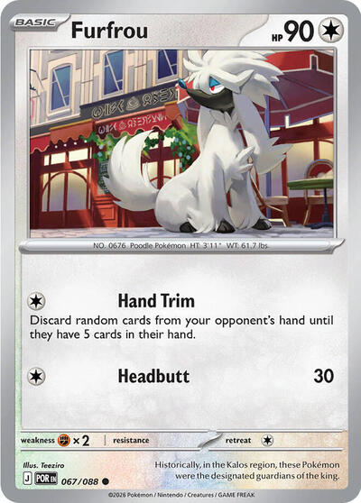 Mega Evolution Perfect Order - 067/088 Furfrou Common