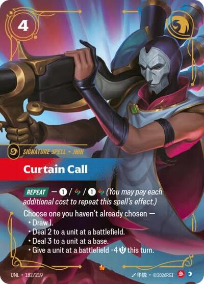 Riftbound- Unleashed - Curtain Call 182/219 Epic