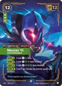 Riftbound- Unleashed - Master Yi - Unstoppable (Alternate Art) 059a/219 Showcase