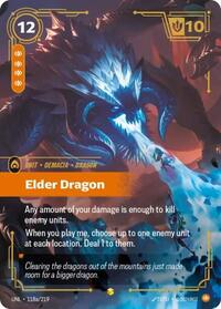 Riftbound- Unleashed - Elder Dragon (Alternate Art) 118a/219 Showcase