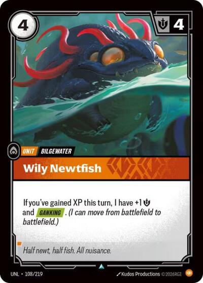 Riftbound - Unleashed - Wily Newtfish 108/219 Uncommon