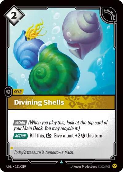 Riftbound - Unleashed - Divining Shells 161/219 Uncommon