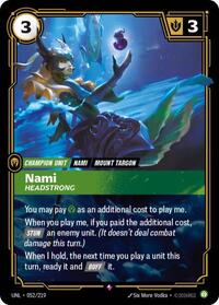 Riftbound- Unleashed - Nami - Headstrong 052/219 Rare