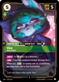 Riftbound- Unleashed - Vex - Mocking 055/219 Rare