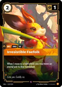Riftbound- Unleashed - Irresistible Faefolk 112/219 Rare