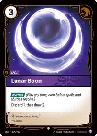 Riftbound - Unleashed - Lunar Boon 125/219 Common