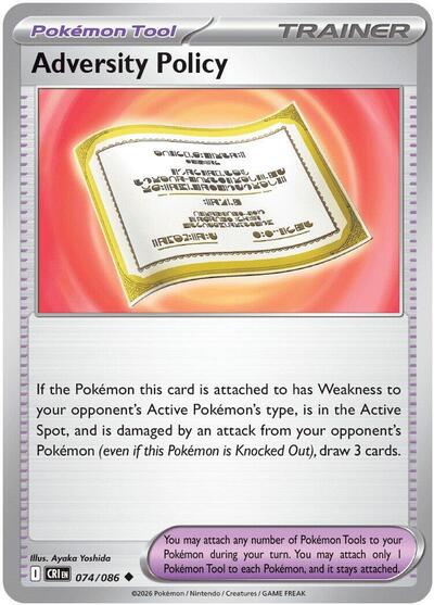 Mega Evolution Chaos Rising - 074/086 Adversity Policy Uncommon