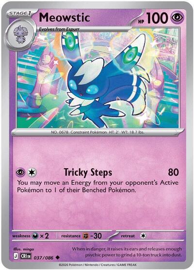 Mega Evolution Chaos Rising - 037/086 Meowstic Uncommon