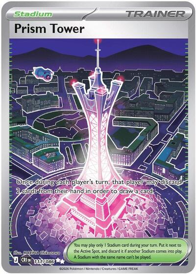 Mega Evolution Chaos Rising - 111/086 Prism Tower Ultra Rare