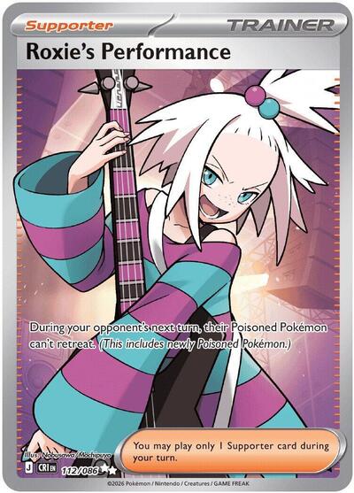 Mega Evolution Chaos Rising - 112/086 Roxie's Performance Ultra Rare