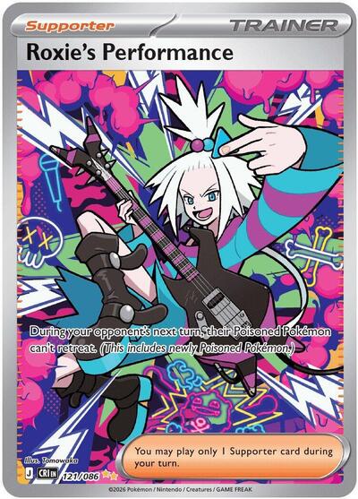 Mega Evolution Chaos Rising - 121/086 Roxie's Performance Special Illustration Rare