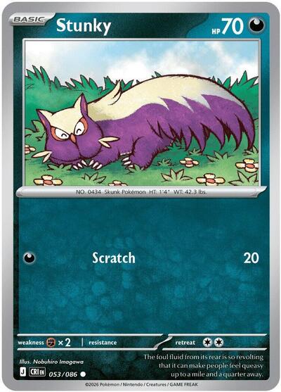 Mega Evolution Chaos Rising - 053/086 Stunky Common