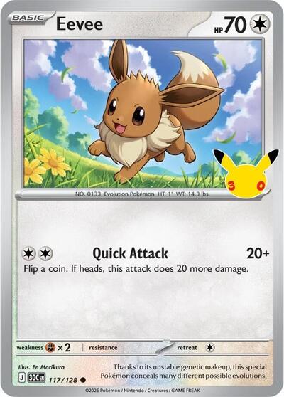 30th Celebration - 117/128 Eevee Common