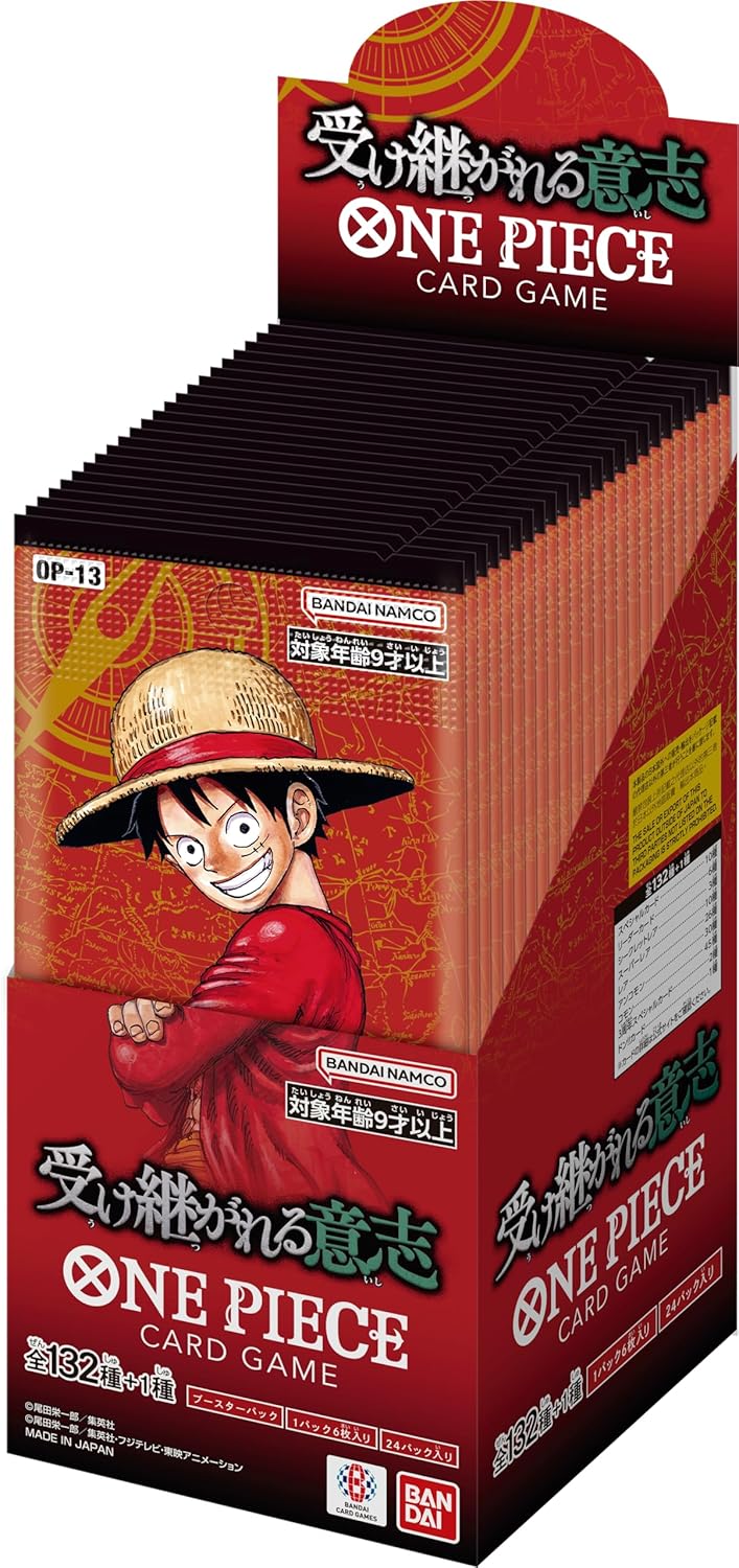 one piece japanese card game Carrying On His Will OP-13 Booster Box (Japanese) the Donquixote Pirates Ironhoof Ox - MTG SOS Color:White