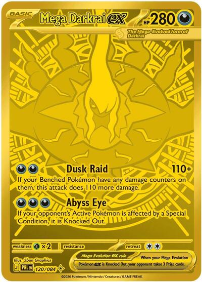 Mega Evolution Pitch Black - 120/084 Mega Darkrai ex Mega Hyper Rare