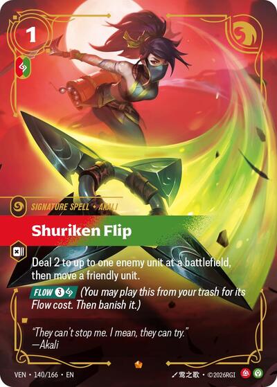 Vendetta - 140/166 Shuriken Flip Epic