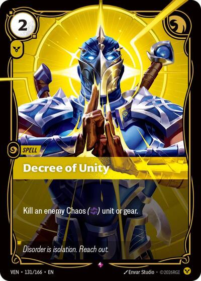 Vendetta - 131/166 Decree of Unity Rare