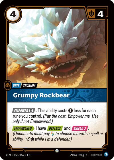 Vendetta - 050/166 Grumpy Rockbear Common