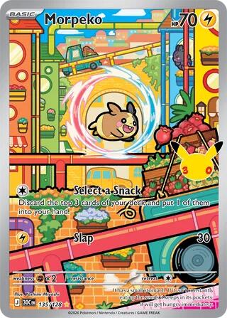 30th Celebration - 135/128 Morpeko Illustration Rare