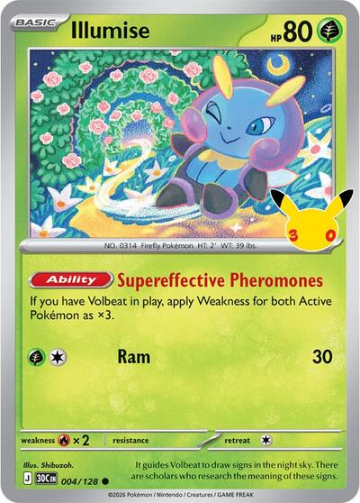 30th Celebration - 004/128 Illumise Common