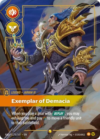 Radiance - 176/167 Jarvan IV, Exemplar of Demacia (Overnumbered) Showcase