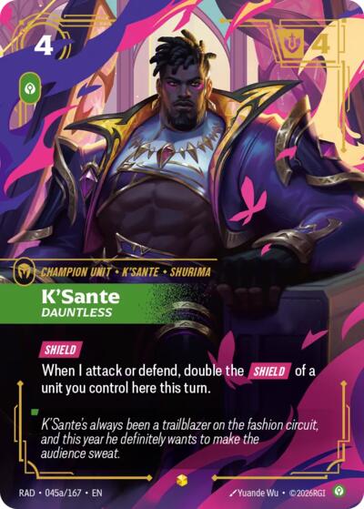 Radiance - 045a/167 K'Sante, Dauntless (Alternate Art) Showcase