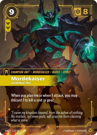 Radiance - 137/167 Mordekaiser, Dominating Epic