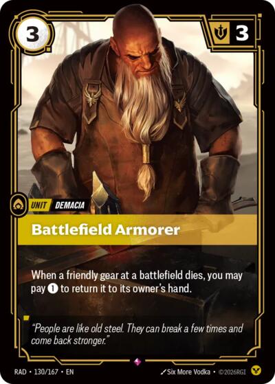 Radiance - 130/167 Battlefield Armorer Rare