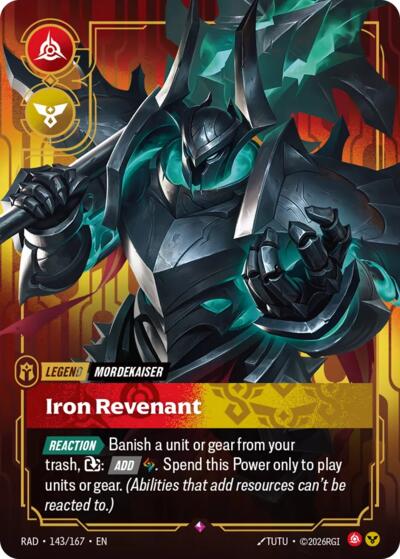 Radiance - 143/167 Mordekaiser, Iron Revenant Rare