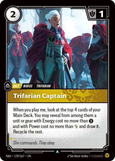 Radiance - 129/167 Trifarian Captain Uncommon