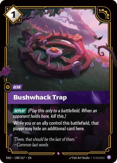Radiance - 108/167 Bushwhack Trap Rare