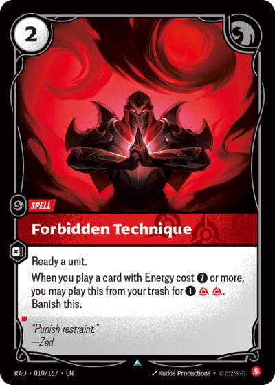 Radiance - 010/167 Forbidden Technique Uncommon