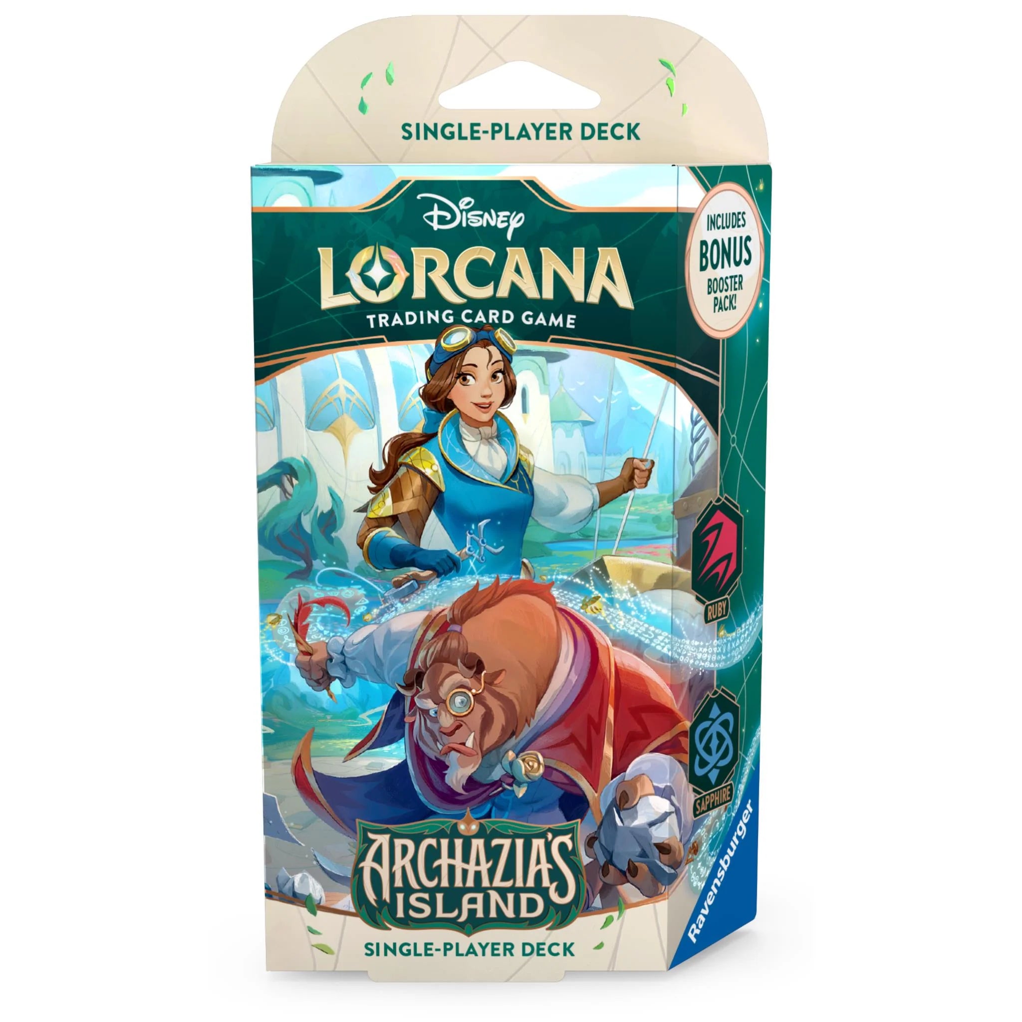 Disney Lorcana Trading Card Game: Rise of the Floodborn Starter Deck - Amber & Sapphire Disney Lorcana Trading Card Game: Rise of the Floodborn Starter Deck - Amber & Sapphire