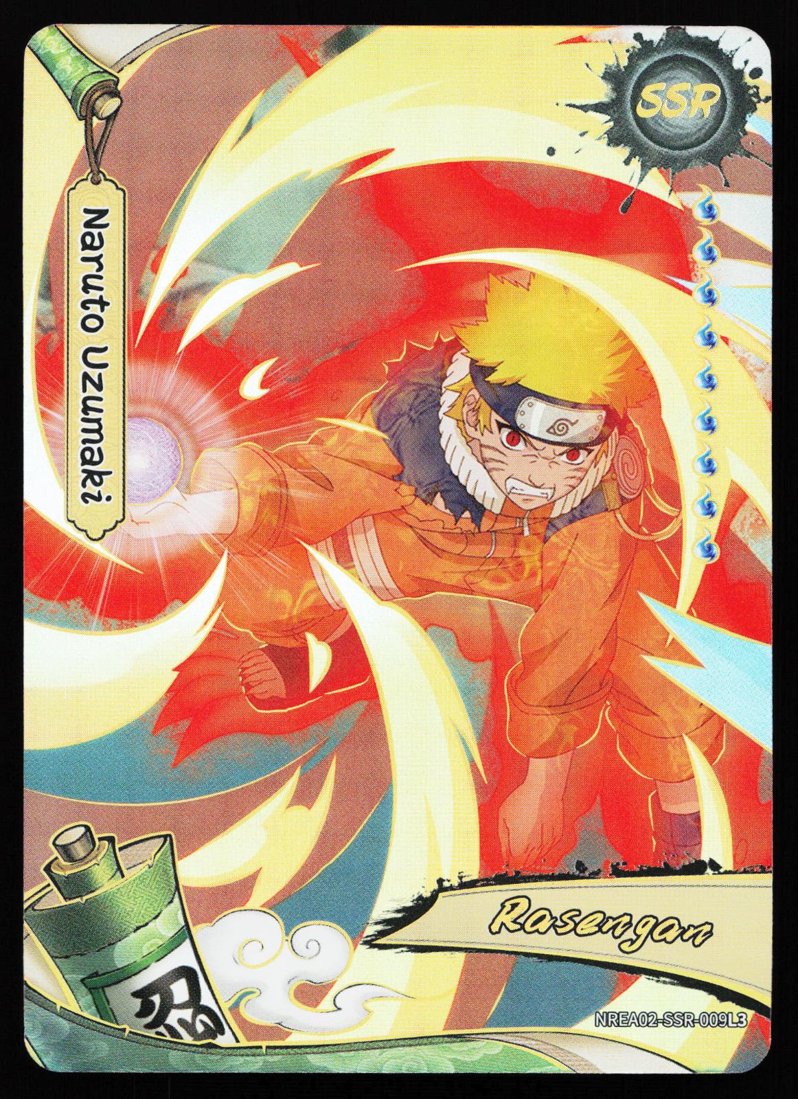 naruto super rare cards Kayou Earth Scrolls Series 2 Naruto Uzumaki NREA02-SSR-009L3 Secret color:Rouge Maestro Merch and Add-ons The Top Control Cards