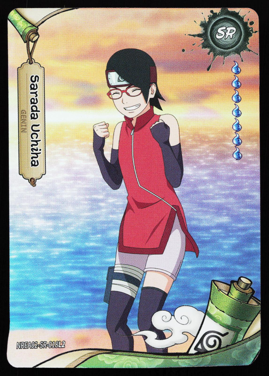 Naruto Kayou Earth Scrolls Series 2 Sarada Uchiha NREA02-SR-018L2 Super Rare