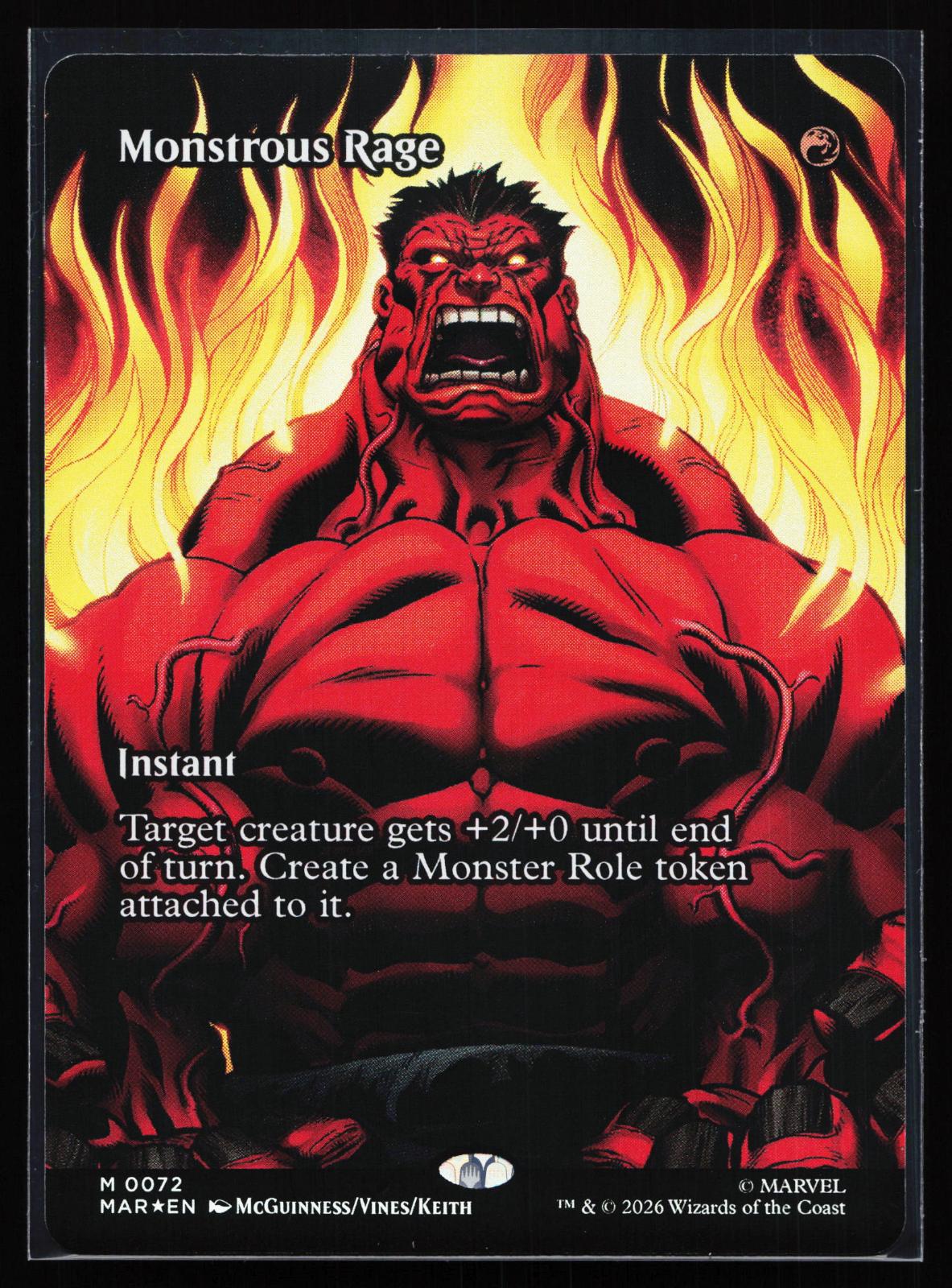 Marvel Universe Eternal-Legal 72 Monstrous Rage (Borderless) Mythic