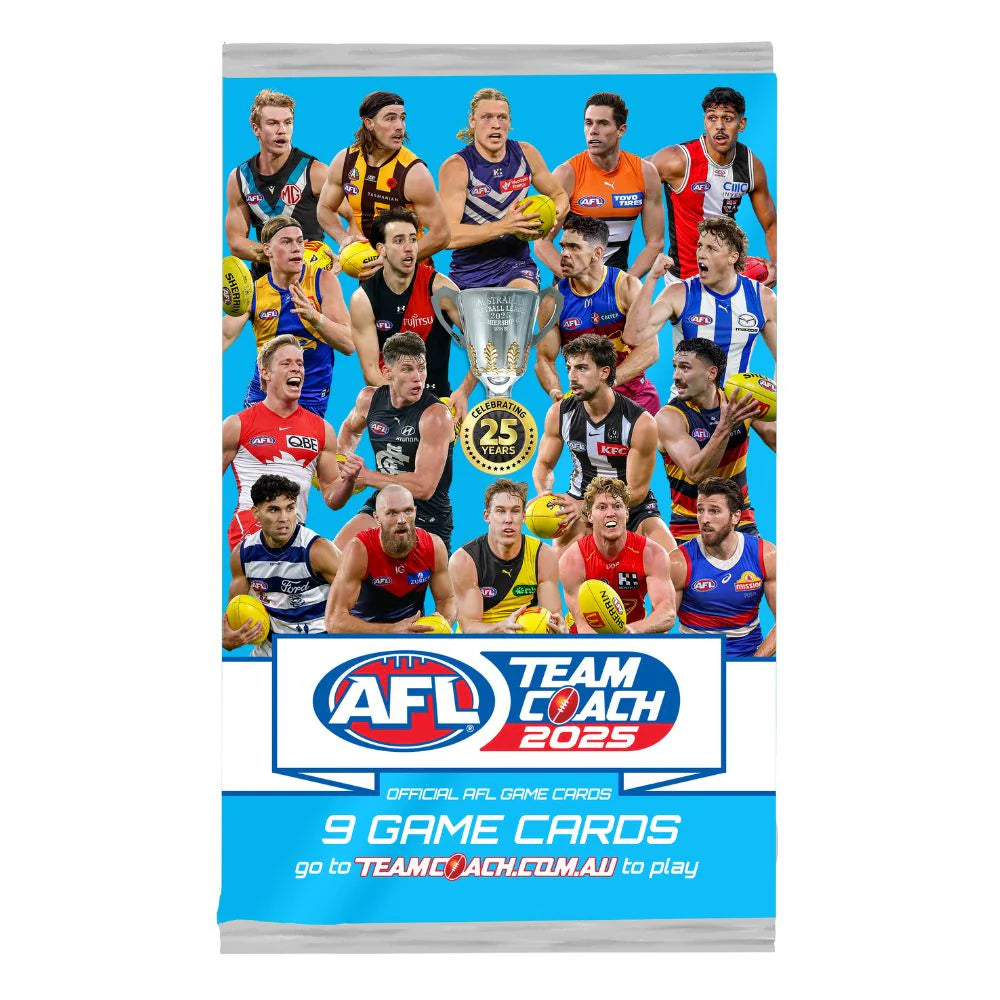 2025 AFL TeamCoach Footy Booster Box (36 Packs)