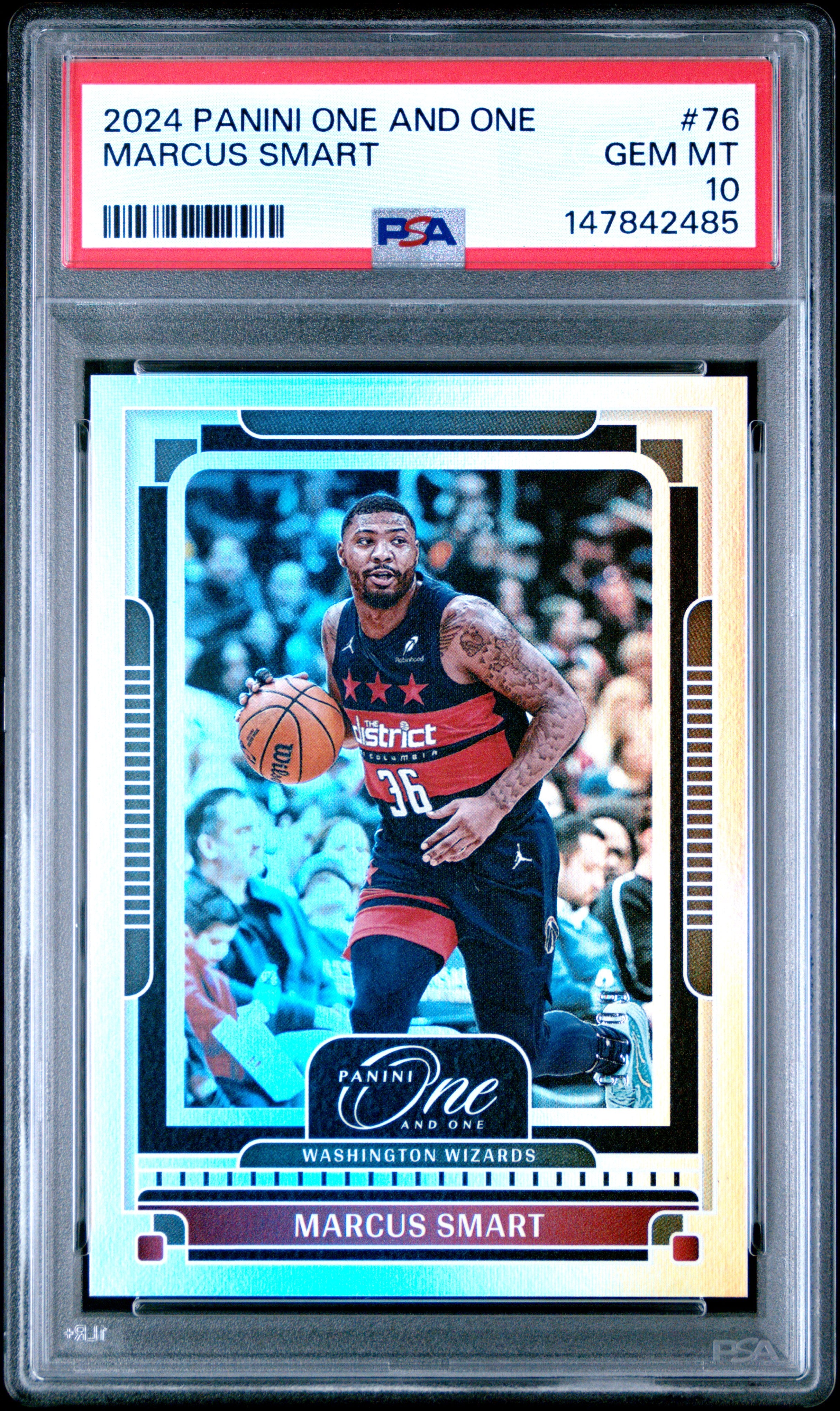 2024 PANINI ONE AND ONE #76 MARCUS SMART PSA 10
