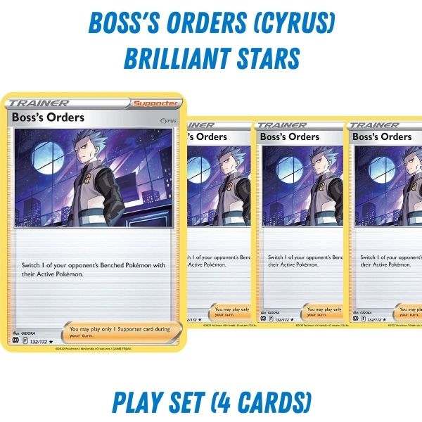 Pokmon TCG Trainer Playset - Boss's Orders (Cyrus) (Brilliant Stars) Pokmon TCG Trainer Playset - Boss's Orders (Cyrus) (Brilliant Stars)