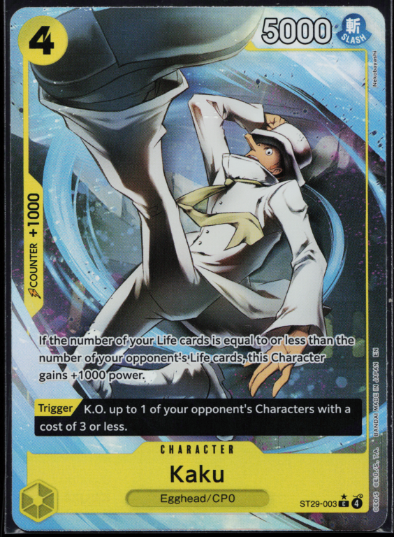 One Piece Card Game - Kaku 003 (Common Alternate Art) - Starter Deck 29: Egghead (ST-29)