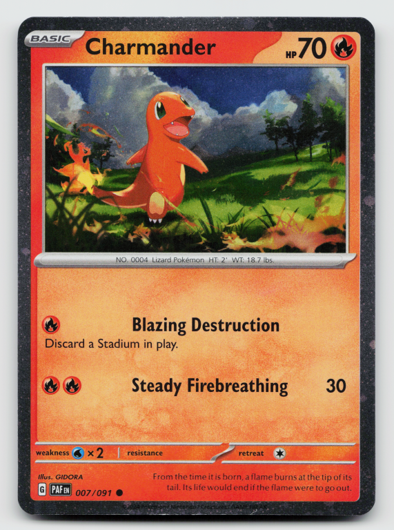Scarlet & Violet Paldean Fates - 007/091 Charmander Common (Cosmos Holofoil Promo)