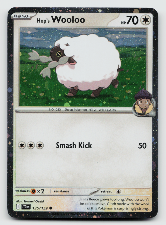 Scarlet & Violet Journey Together - 135/159 Hop's Wooloo Common (Cosmos Holofoil Promo)