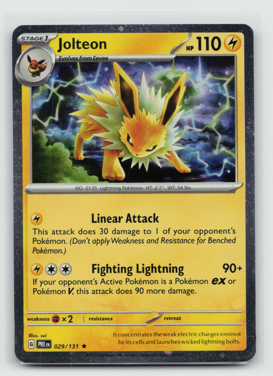 Scarlet & Violet Prismatic Evolutions - 029/131 Jolteon Rare (Cosmos Holofoil Promo)