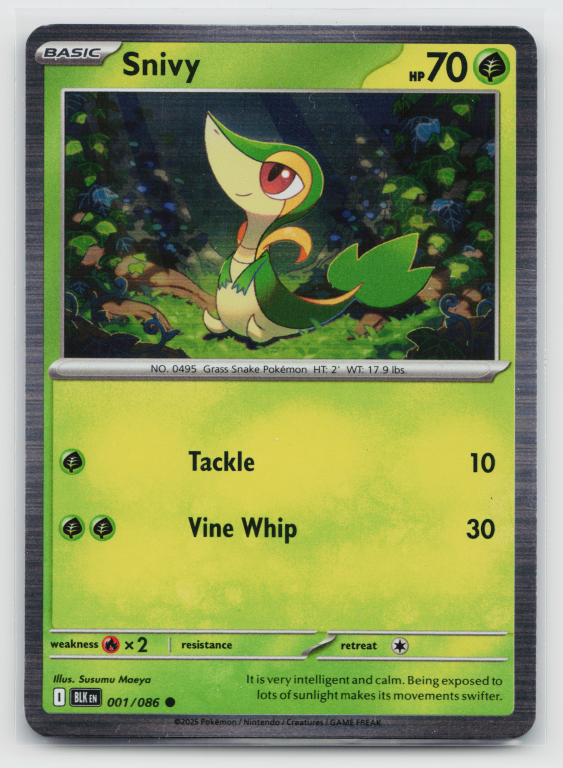 snivy pokemon card value Scarlet & Violet Black Bolt