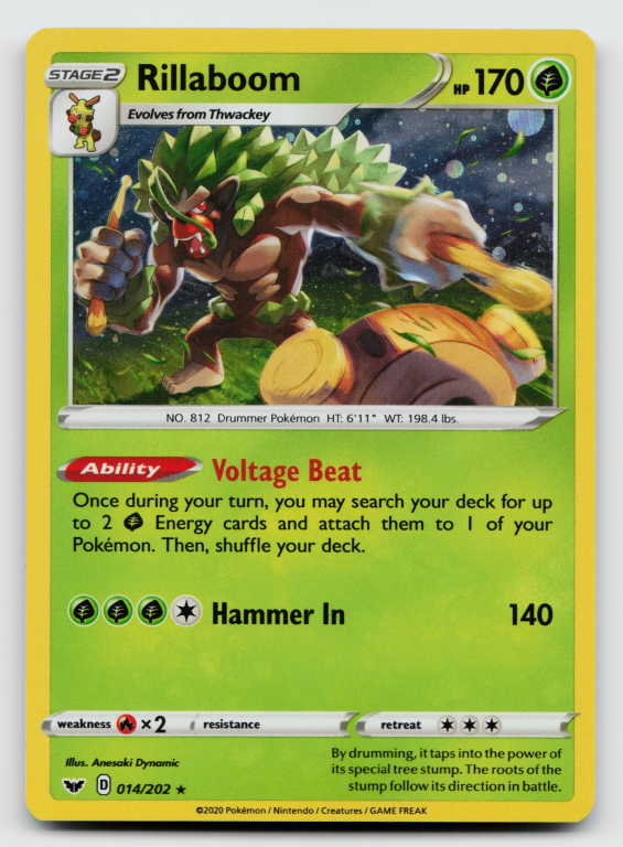Sword & Shield - 014/202 Rillaboom Holo Rare (Holofoil Promo)
