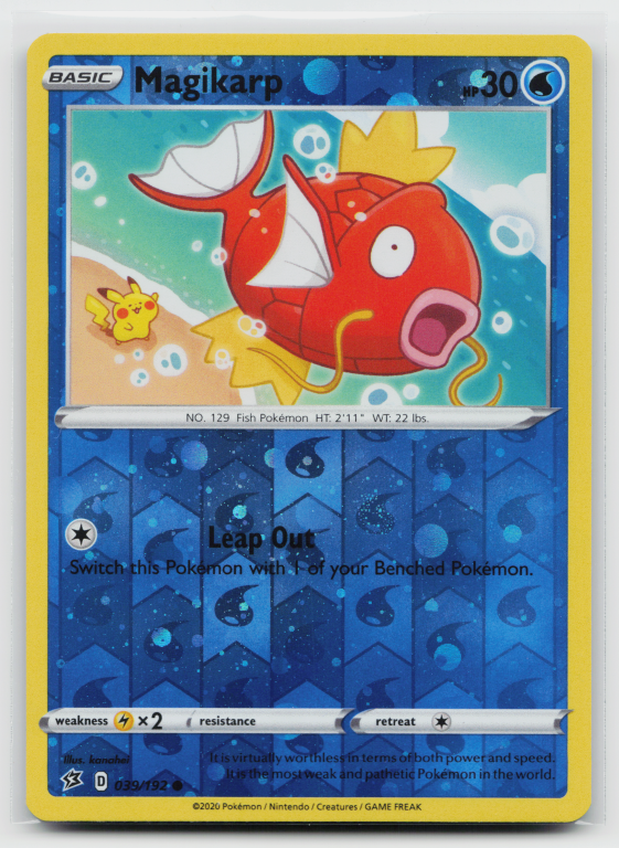 Sword & Shield Rebel Clash - 039/192 Magikarp Common (Cosmos Reverse Holofoil Promo)