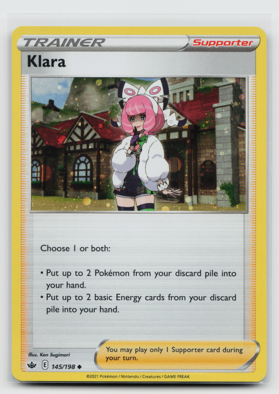 Sword & Shield Chilling Reign - 145/198 Klara Uncommon (Cosmos Holofoil Promo)
