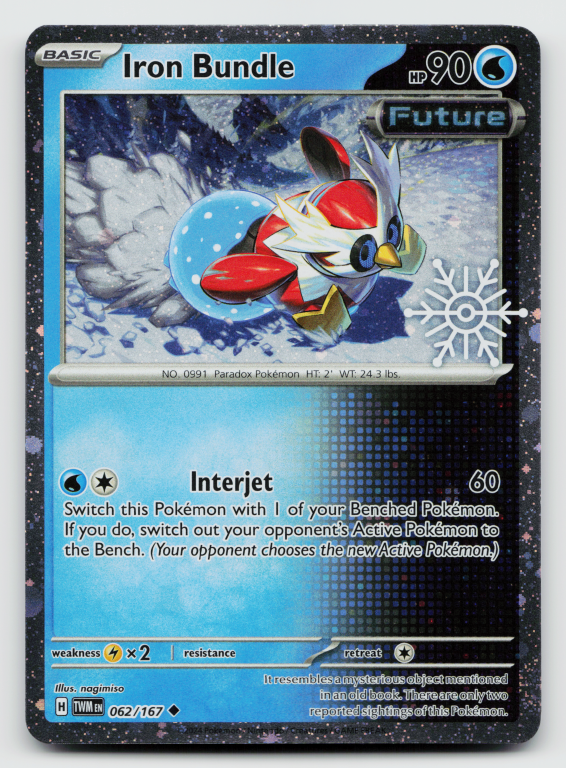 Scarlet & Violet Twilight Masquerade - 062/167 Iron Bundle Uncommon (Snowflake Stamp Cosmos Holofoil Promo)