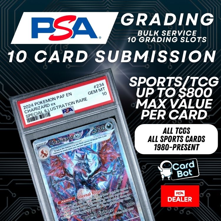 PSA Grading - Bulk Service (Sports & TCGs) - 10 Card Submission